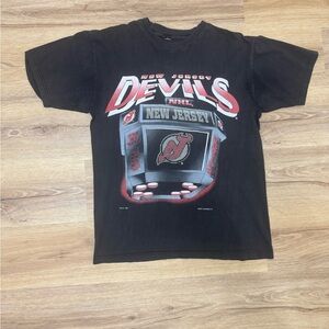 Rare Vintage 1994 Faded New Jersey Devils Magic Johnson tee